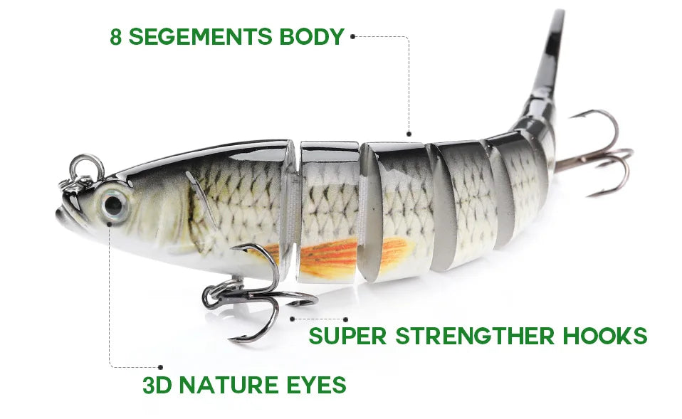 VTAVTA 3pcs Wobbler Fishing Lures Set - Bionic Minnow Kit With Box