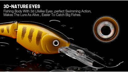 VTAVTA 2-segment Jointed Floating Minnow Lures 105mm 15g