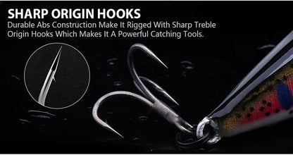 VTAVTA Sinking Minnow Jerkbait Wobbler 7cm 10g