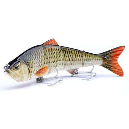 VTAVTA 12cm 16g Lifelike 4 Segment Sinking Wobbler Lure