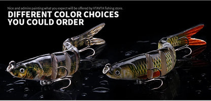 VTAVTA 10cm 10.5g Segmented Swimbait - Hard Bait Sinking Bionic Artificial Plastic