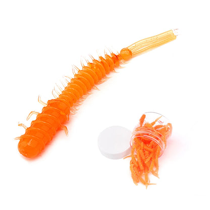 VTAVTA 50pcs Worm Silicone Bait 45mm 0.4g