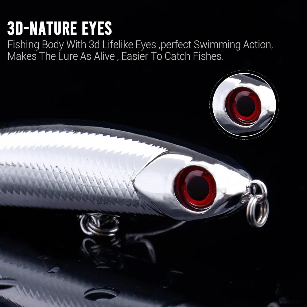 VTAVTA Sinking Pencil Wobbler Fishing Lure 3g/8g