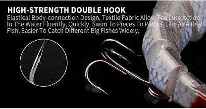 VTAVTA 100mm 10.5g 8-Segmented Sinking Fishing Lure