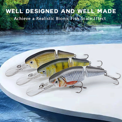 VTAVTA 2-segment Jointed Floating Minnow Lures 105mm 15g