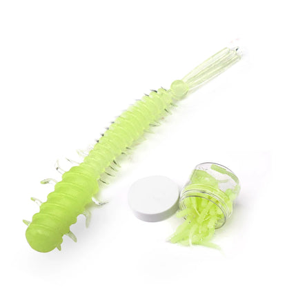 VTAVTA 50pcs Worm Silicone Bait 45mm 0.4g