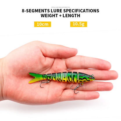 VTAVTA 100mm 10.5g 8-Segmented Sinking Fishing Lure