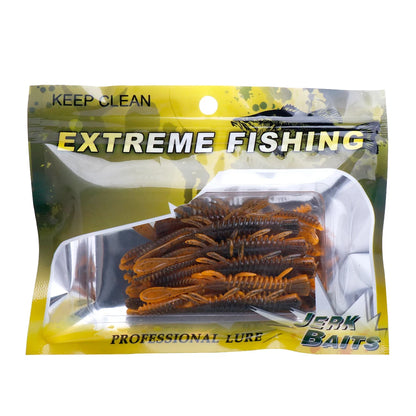 VTAVTA 10pcs 50mm 60mm 70mm Floating Soft Lure Silicone Bait Shrimp