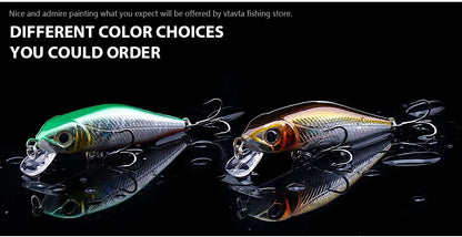 VTAVTA Mini Floating Minnow Wobbler Fishing Lure 6cm 5g