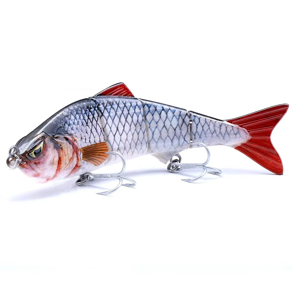 VTAVTA 12cm 16g Lifelike 4 Segment Sinking Wobbler Lure