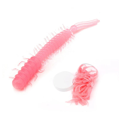 VTAVTA 50pcs Worm Silicone Bait 45mm 0.4g