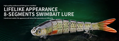 VTAVTA 10cm 10.5g Segmented Swimbait - Hard Bait Sinking Bionic Artificial Plastic