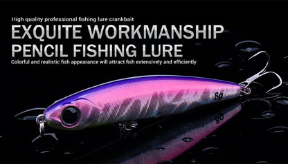 VTAVTA Sinking Pencil Wobbler Fishing Lure 3g/8g