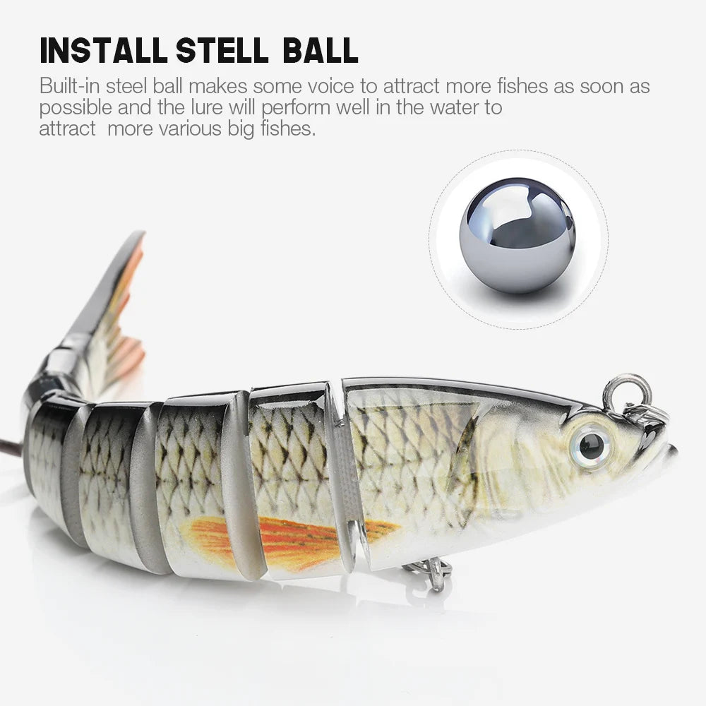 VTAVTA 3pcs Wobbler Fishing Lures Set - Bionic Minnow Kit With Box