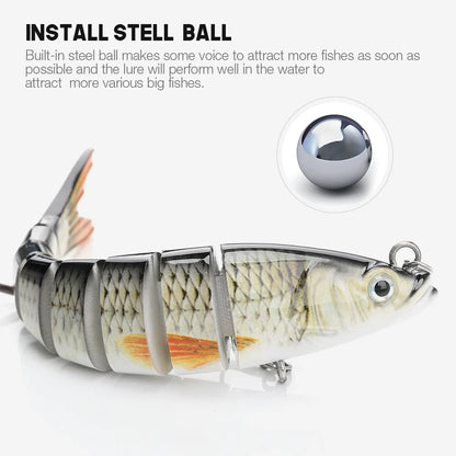 VTAVTA 3pcs Wobbler Fishing Lures Set - Bionic Minnow Kit With Box
