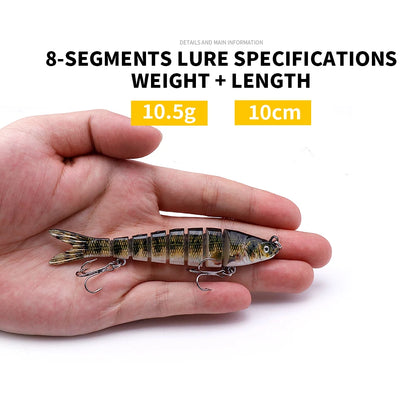 VTAVTA 10cm 10.5g Segmented Swimbait - Hard Bait Sinking Bionic Artificial Plastic