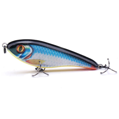 VTAVTA 6.8cm 9g Luminous Sinking Jerkbait Vibrating Rattling Wobblers