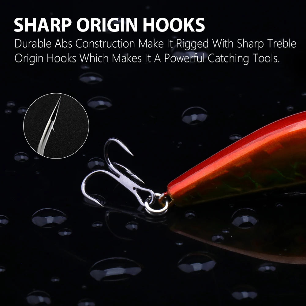 VTAVTA Japanese Design Sinking Minnow Wobbler Fishing Lure 55mm 6.5g